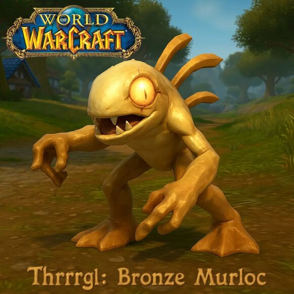 Bronze Murloc Pet Thrrrgl | Limited Edition | Fast Delivery | In-Hand - Picture 1 of 2